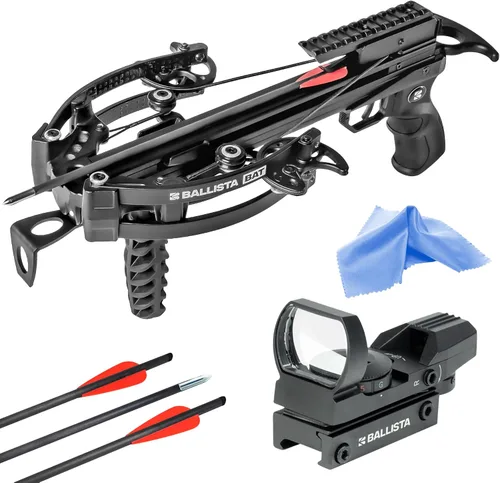 Vista 10 de BALLISTA BAT Compound Mini Crossbow - Small Crossbow for Hunting, Fishing and Target - 300 FPS, 130 Lbs, 2.46 lbs