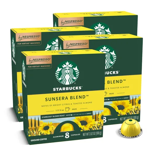 Vista 9 de Starbucks by Nespresso Vertuo, paquete variado de café tostado oscuro, 32 cápsulas de café, prepara 7.8 onzas.