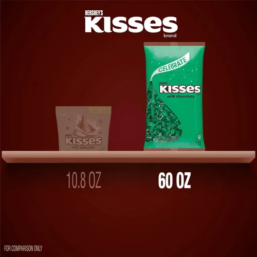 Vista 7 de HERSHEY'S KISSES - Bolsa a granel de chocolate con leche, 60 onzas