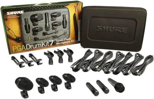 Vista 5 de Shure PG ALTA - Kit de micrófono de batería de 5 piezas para tocar y grabar bateristas, incluye micrófonos, soportes y cables con opciones para Kick