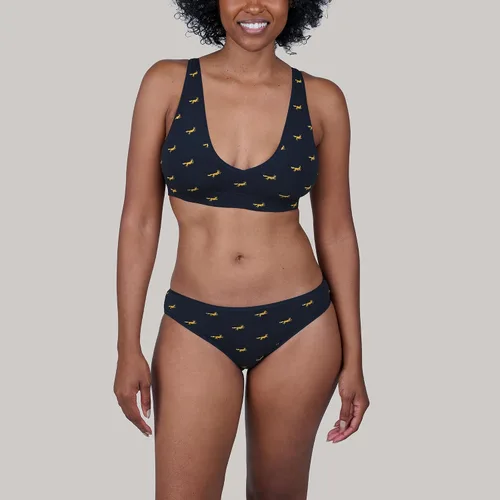 Vista 3 de MeUndies Bikini de algodón elástico para mujer - Bragas cómodas - Tela exclusiva de Tienda