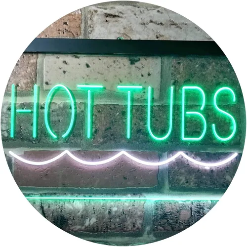Vista 18 de ADVPRO Hot Tubs Supply Dual Color LED Neon Sign Blue & Red 12" x 8.5" st6s32-i3375-br
