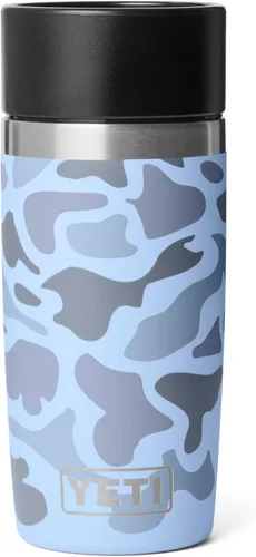 Vista 43 de YETI Rambler - Botella de viaje de 8 onzas, acero inoxidable, aislada al vacío con tapa a prueba de fugas, color negro
