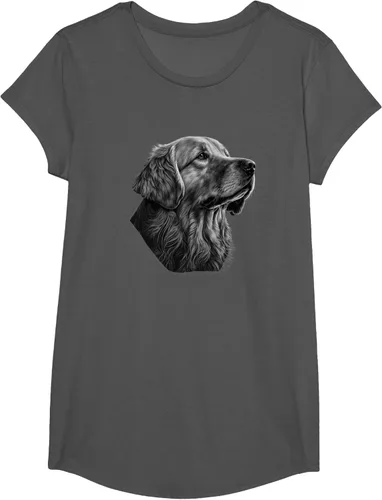 Vista 33 de Camiseta divertida Golden Retriever, Negro
