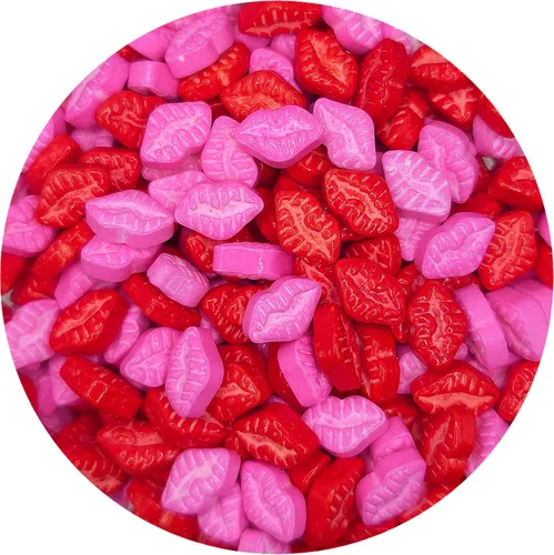 Vista 30 de NCS Gránulos comestibles de caramelo en forma de bigote jumbo – Decoración de cupcakes, pasteles y galletas, 7 onzas