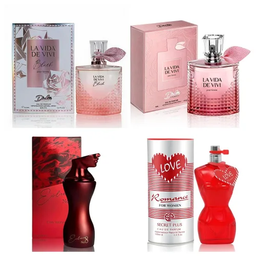 Vista 40 de A CENTER Juego de perfume de 4 piezas para mujer, set de regalo