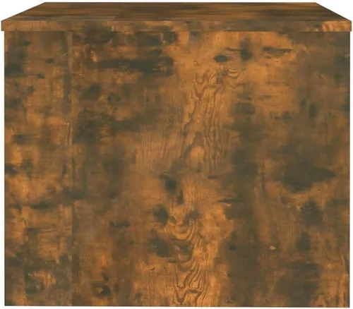 Vista 8 de Coffee Table Smoked Oak Engineered Wood, 31.5x19.7x15.7 in, Rectangular Living Room Furniture with Hidden Storage, Modern Mesa de Centro para Sala