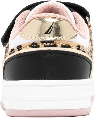 Vista 3 de Nautica Tenis para niñas con correa ajustable y correas elásticas Zapatos casuales cómodos (bebéniño pequeño)