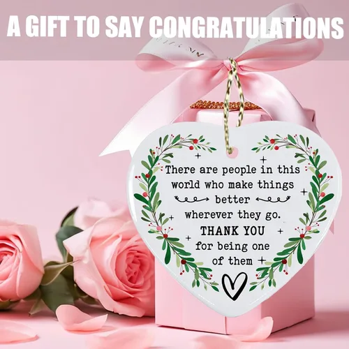 Vista 6 de Regalos de agradecimiento para mujeres y amigas - Regalos de agradecimiento para compañeros de trabajo, jefe, familia y maestros - Adorno