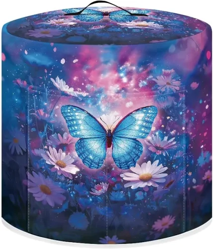 Vista 40 de Suobstales Cubierta antipolvo con estampado de girasol para olla instantánea de 6 cuartos de galón, diseño de nota musical, cubierta de olla a Nota