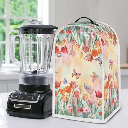 Vista 34 de Aztec Cow - Funda para batidora de girasoles con mango superior, ligera, lavable, para cocina, cafetera, decoración de procesadores de alimentos