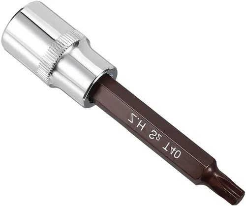 Vista 8 de Auniwaig Enchufe hexagonal de 1/2 pulgada x H6 (0.236 in), brocas de acero S2, enchufes CR-V de 4 pulgadas de longitud, 2 piezas