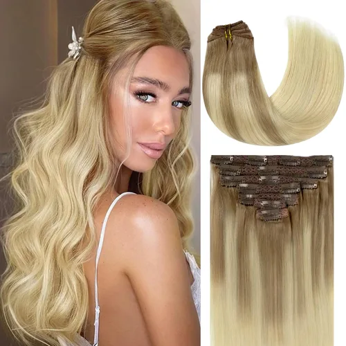 Vista 25 de Lacer Extensiones de cabello humano Remy sin costuras, color negro #1, ultra fino, doble trama de poliuretano, invisible, 7 unidades, 4.33 oz