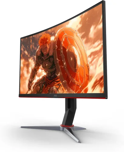 Vista 10 de AOC C27G2 Monitor de juegos ultrarrápido curvado sin marco de 27", FHD 1080p, 1ms 165Hz, FreeSync, 2X HDMI 2.0, 1x Display Port, altura ajustable