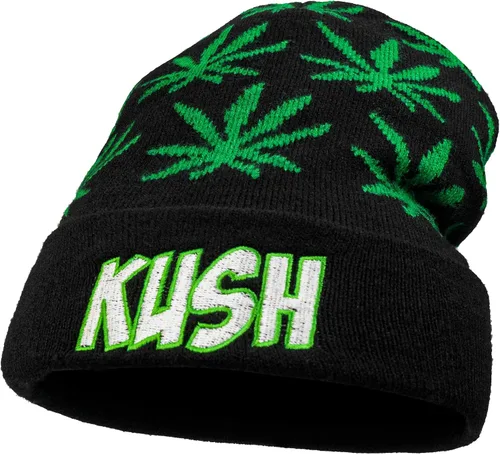Vista 4 de Marijuana Weed Acrylic-Hat Knit Beanie - Leaf Pot Cuffed Knit Winter Weed Beanie Hat Mens Women