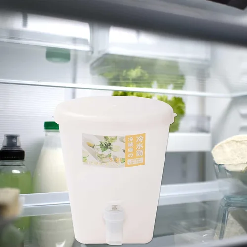 Vista 2 de Dispensador de bebidas de plástico de gran capacidad de 3.5 L para fiestas, hervidor frío con grifo y tapa, dispensador de bebidas
