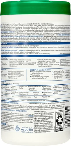 Vista 9 de Clorox Healthcare 30824 - Toallitas desinfectantes de peróxido de hidrógeno, recipiente de 95 unidades, 6 recipientes (30824)