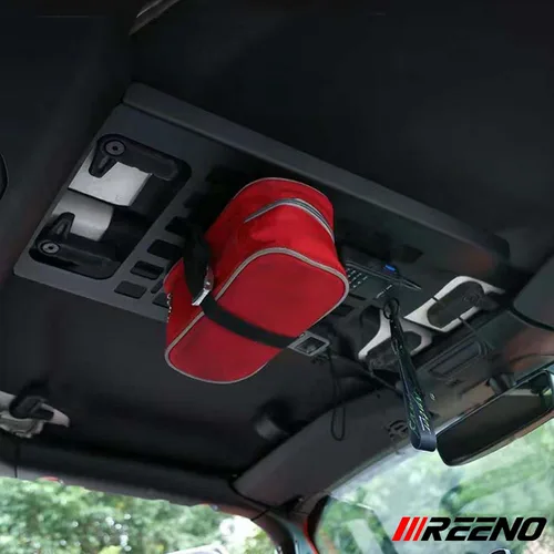 Vista 3 de Accesorios de Panel Molle Aéreo para Portaequipajes de Techo de Carga Compatible con Jeep Wrangler JL JLU 2018-2024 y Gladiator JT 2020-2024