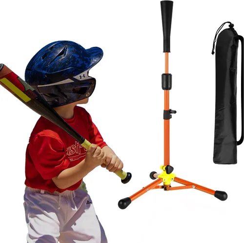 Vista 10 de 23.5 to 39.76 Inches Baseball Tee for Kids, Batting Tees for Baseball with Carry Bag, Portable Stable Tanner Tee, Baseball Training Equipment Aged