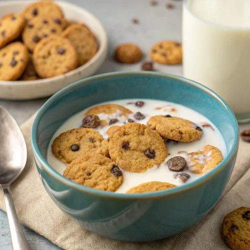 Vista 3 de Cereal para el Desayuno Cookie Crisp, Sabor a Galleta con Trocitos de Chocolate, Hecho con Grano Integral, 10.6 oz