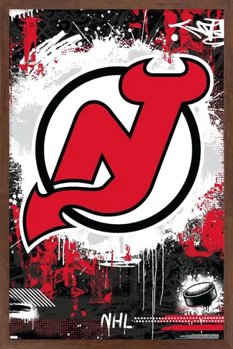 Vista 10 de Trends International NHL New Jersey Devils - Póster de pared con logotipo Maximalist 23