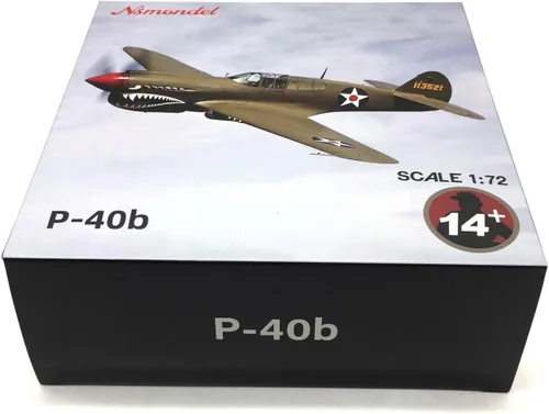 Vista 2 de TECKEEN 1/72 Escala American P40 Fighter P-40 Fighter Avión Modelo Aleación Diecast Plane Modelo para Colección