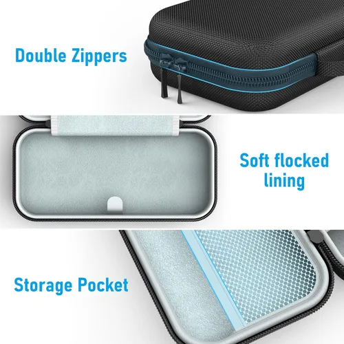 Vista 3 de 27 In 1 Switch OLED Accessories Bundle Kit for Nintendo Switch OLED, Switch OLED Carrying Case and Protective Case Cover, Joycon Grips and Wheels