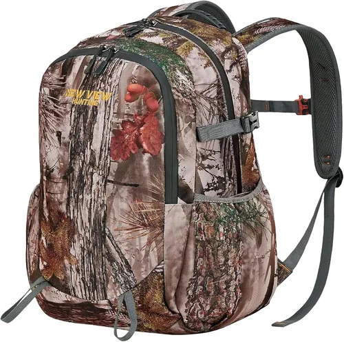 Vista 8 de NEW VIEW Mochila de caza para niños de 30 L, paquete de camuflaje para caza juvenil, equipo de caza para niños de 7 a 14 años, tamaño 13 x 6.3 x