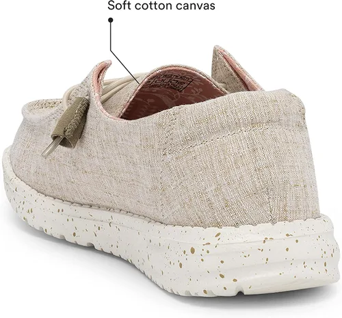 Vista 6 de Hey Dude - Mocasines Wendy de tela chambray para mujer
