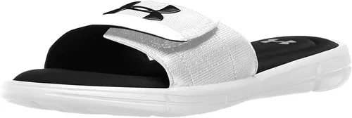 Vista 5 de Under Armour Ignite V Slide Sandalia de meter para hombre, blanco, 7