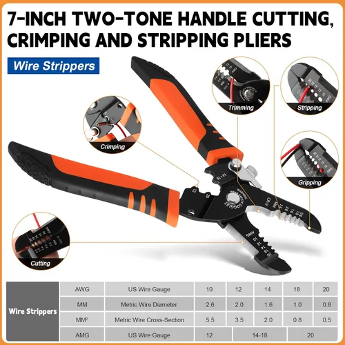 Vista 3 de 1381PCS Pin Connector Kit, Electrical Pins Connectors with Crimp Tool and Wire Strippers,28 Types 1/1.5/1.8/2.2/2.3/2.8/3.5mm Removal Male Female