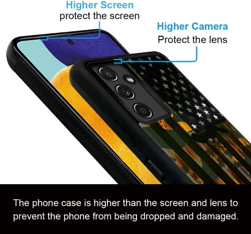 Vista 5 de DJSOK Funda para Samsung Galaxy A14 5G, diseño de patrón de lujo, a prueba de golpes, funda resistente a prueba de golpes, para hombre y mujer