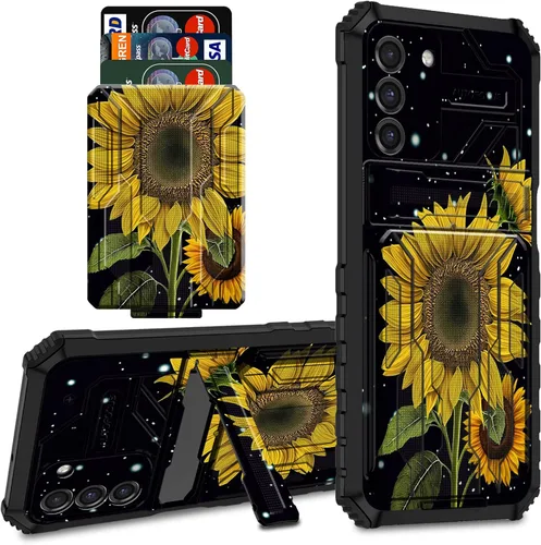 Vista 49 de Funda para teléfono Samsung Galaxy A03S Galaxy A03S Funda tipo cartera con tarjetero y soporte de doble capa de PC duro TPU suave cubierta