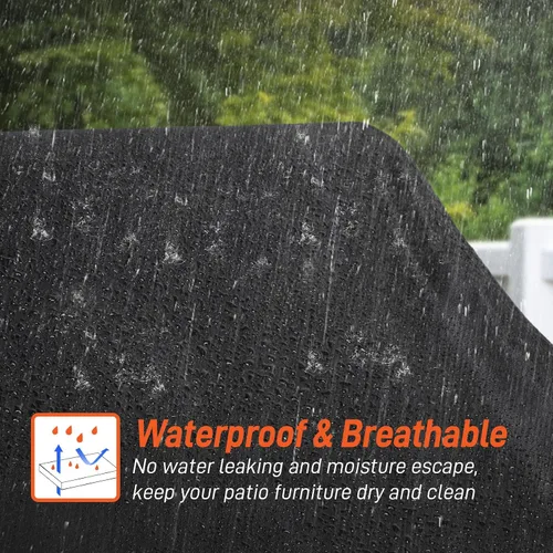Vista 3 de Arcedo Funda para Silla de Descanso de Exterior Paquete de 2, Funda Impermeable para Muebles de Patio para Piscina y Playa Exterior, Protección