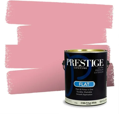 Vista 466 de Prestige Paints Pintura exterior e imprimación en uno, 1 galón, plano, coincidencia comparable de Valspar* Amber Rose*