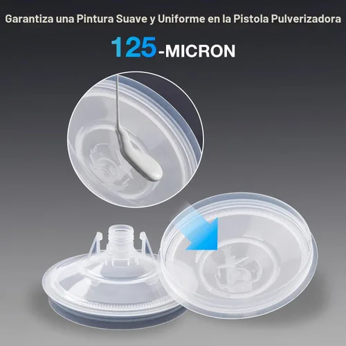 Vista 6 de Sistema de Vasos de Pintura Desechables de 20 Onzas (600ml) Kit - Paquete de 50 Vasos de Pintura con Tapas, 2 Vasos Duros con Anillo Retenedor, 20
