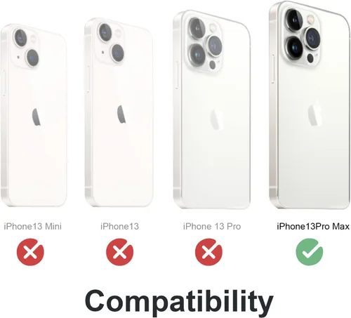 Vista 3 de Lunivop Funda de metal compatible con iPhone 13 Pro Max de 6.7 pulgadas 2021 con protector de pantalla de silicona 360° protección completa