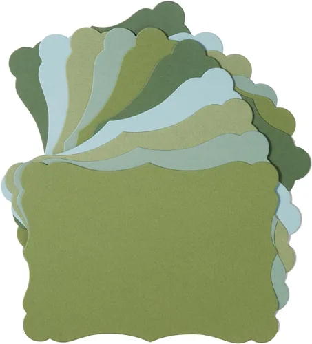 Vista 8 de Paquete de 50 tarjetas de kraft en blanco de cartulina gruesa marrón, tarjetas de felicitación para manualidades, tarjetas de regalo, menús, baby