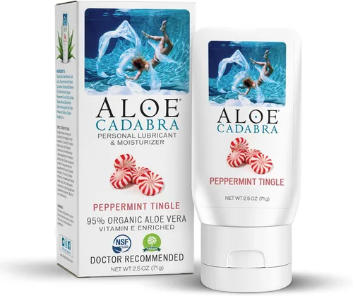 Vista 15 de Aloe Cadabra Lubricante personal saborizado orgánico Passion Lube para mujeres, hombres y parejas, mango Passion 2.5 onzas (paquete de 5)