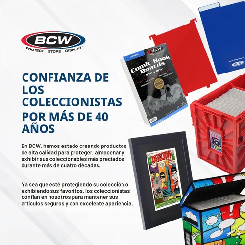 Vista 6 de BCW Bolsas gruesas resellables plateadas para cómics y tableros de respaldo