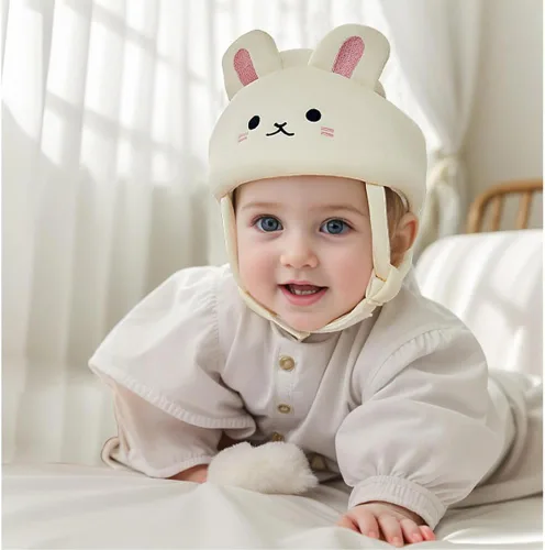 Vista 7 de Surakey Casco de seguridad para bebé para gatear, caminar, protector de cabeza de bebé, ajustable, cojín para la cabeza del bebé, gorro