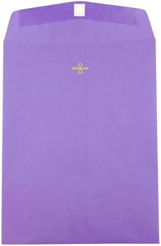 Vista 19 de JAM Paper, sobre de papel catálogo con cierre, con extremo abierto, 10 x 13 pulgadas, Púrpura violeta