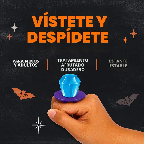 Vista 4 de Ring Pop Paletas de dulces de Halloween, 20 unidades, recuerdos de fiesta Piruletas de Halloween, envueltas individualmente, para cuencos de dulces