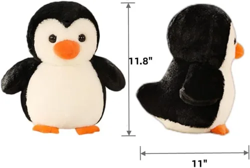 Vista 2 de XZJMY Almohada de peluche, juguete de muñeca de pingüino de peluche de 12 pulgadas para niños