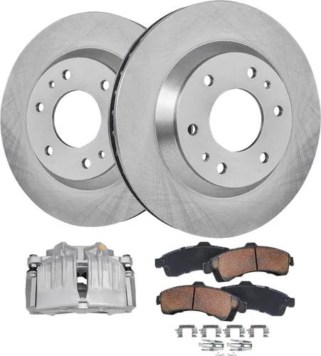 Vista 59 de Detroit Axle - Rotores de freno para Nissan NV2500 NV3500 NV1500 NV1500 2012-2021, repuesto de rotores de freno de disco: rotor delantero de 14.17