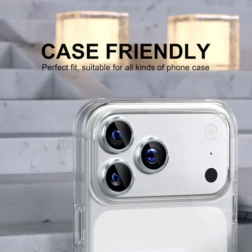 Vista 157 de Choiche Compatible para iPhone 16 Pro/iPhone 16 Pro Max Protector de Lente de Cámara, Vidrio Templado 9H Protector de Pantalla de Cubierta de Cámara