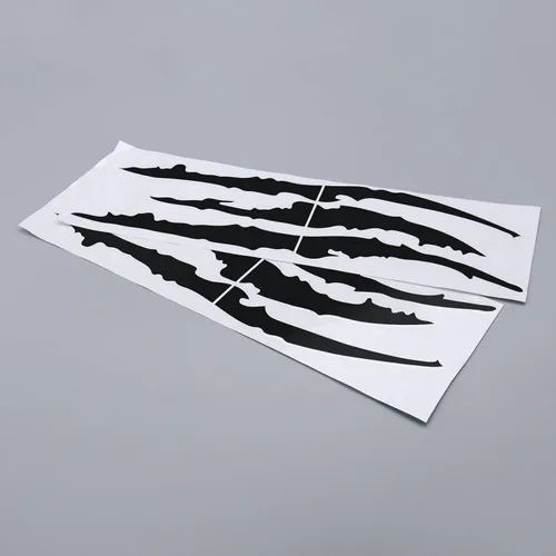 Vista 6 de SING F LTD 6 calcomanías para espejo retrovisor para automóvil, diseño de ojos aterradores de monstruo, calcomanías autoadhesivas para decoración