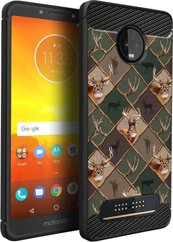 Vista 36 de CasesOnDeck Funda compatible con [Motorola Moto Z3 Play Moto Z3] Moto Z3 Design, funda delgada negra flexible y elegante protección contra golpes