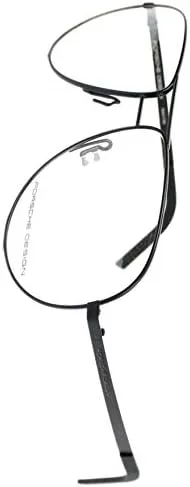 Vista 3 de Porsche Design p8280un marco Aviator Lentes, Negro, 5914140