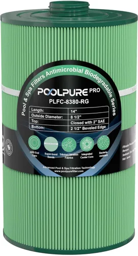 Vista 10 de POOLPURE Filtro de spa C-8380 reemplaza a Sundance 6540-501, PSD85-2002, Unicel C-8380, Filbur FC-2810, Excel Filters XLS-840, Aladdin 18007, Baleen
